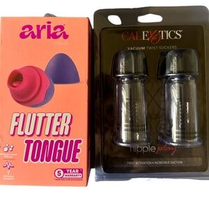 Aria Women’s Flutter Toy Tongue Bundle with Vacuum